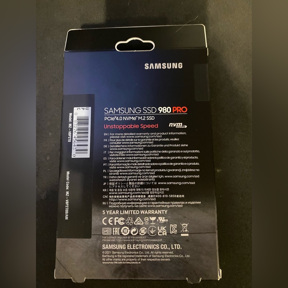 2TB 980 PRO Samsung